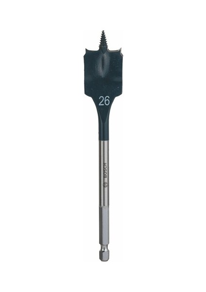 - Self Cut Speed Serisi Ahşap İçin Yaprak Matkap Ucu, Altıgen Şaftlı - 26 X 152 Mm