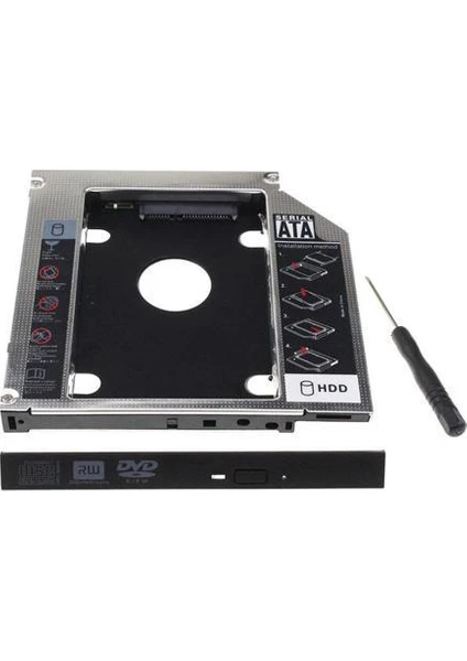 Codmax 9.5mm Notebook Slim 2.5" Sata HDD ve SSD Disk Kutusu (CDG-HDC-095)