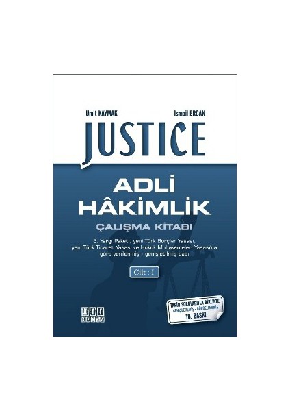 Justice - Adli Hakimlik Çalışma Kitabı (2 Cilt) - İsmail Ercan