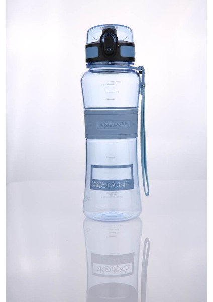 Vagon Uzspace Su Matarası (Suluk) 550 Ml Koku Yapmaz 5026 Gri