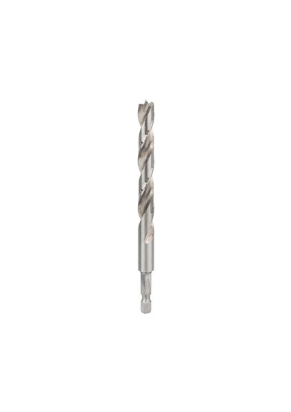 - Spiral Ahşap Matkap Ucu, 1/4" Altıgen Şaft - 10 X 87 X 133 Mm