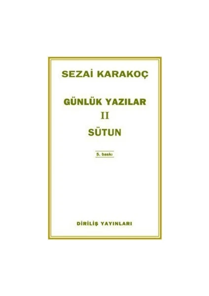 Günlük Yazılar 2 - Sütun