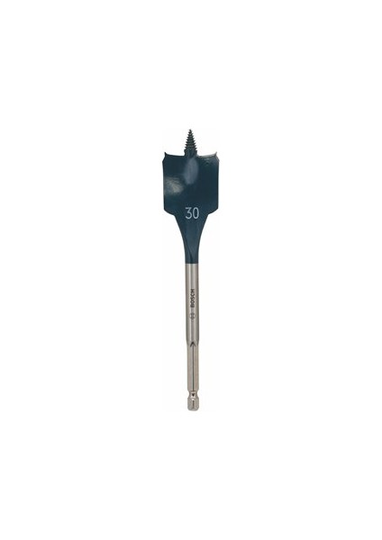 - Self Cut Speed Serisi Ahşap İçin Yaprak Matkap Ucu, Altıgen Şaftlı - 30 X 152 Mm