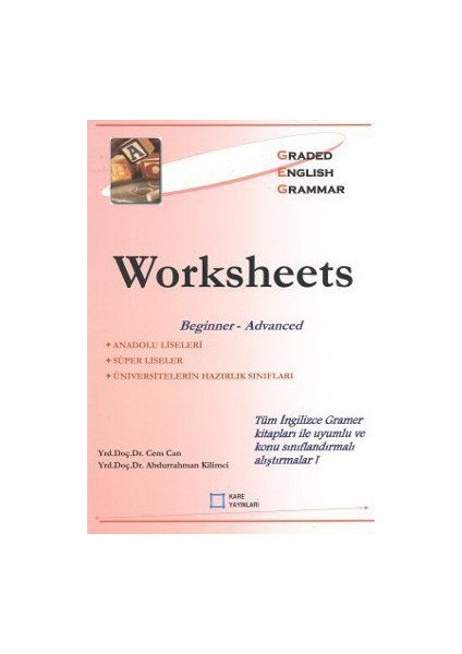 Kare Yayınları Worksheets Beginner - Advanced