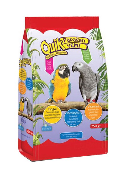 Papağan Yemi 750 Gr Tekli