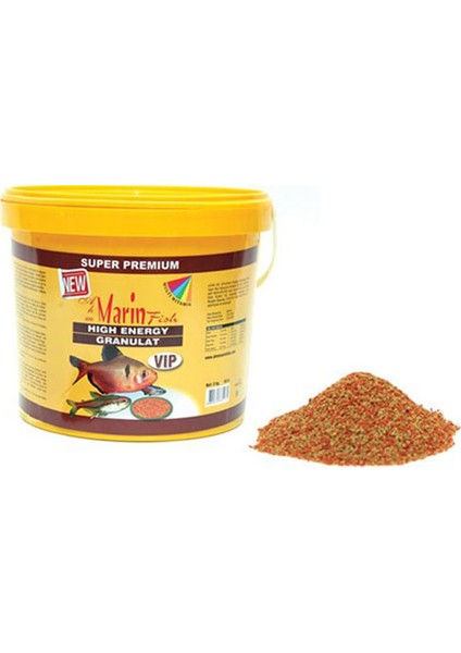 High Energy Gran.3 Kg Kova Balık Yemi