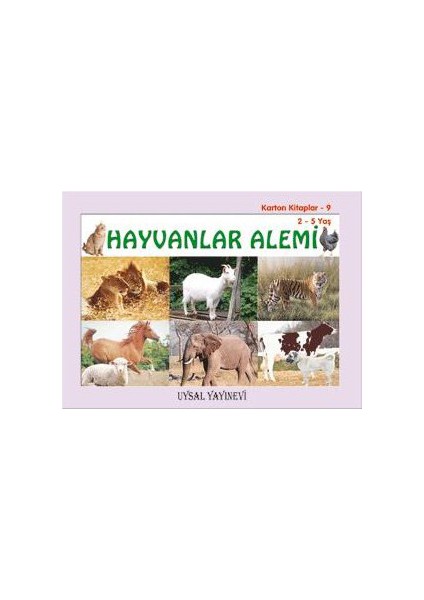 Karton Kitap - 9 - Hayvanlar Alemi (2-5 yaş)