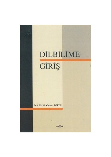 Dilbilime Giriş-Osman Toklu