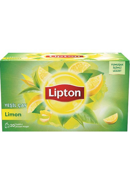Bardak Poşet Bitki Çayı Limonlu Yeşil Çay 20'Li