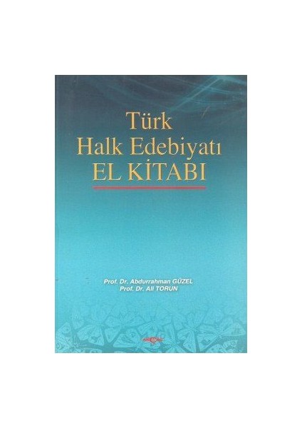 Türk Halk Edebiyatı El Kitabı