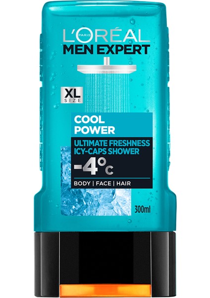 L'Oréal Paris Men Expert Cool Power  Buz Ferahliğinda Duş Jeli 300Ml