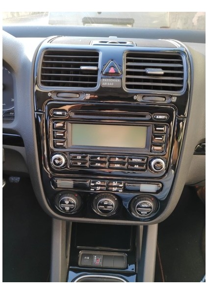 Volkswagen Passat 2000 2009 Parlak Siyah Piano Black Teyp Tuş Takımı