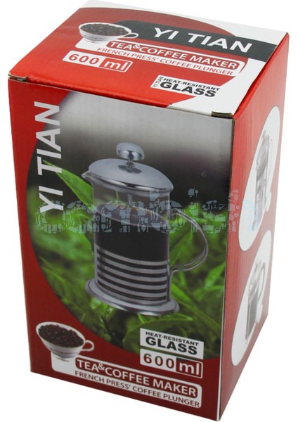 Yitian Metal French Press Kahve Potu 600 ML modelleri
