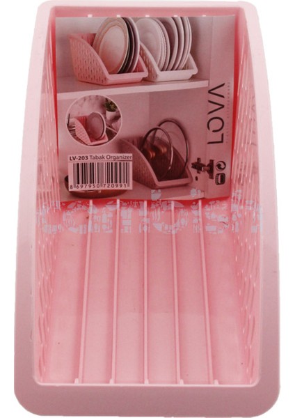 Lova Organizer Plastik Tabaklık - Pembe
