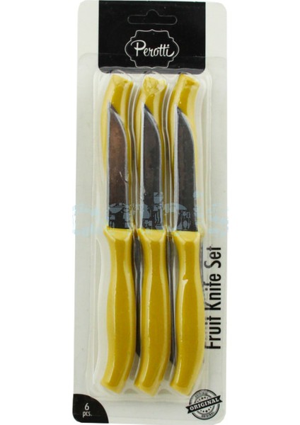 6'lı Meyve Bıçağı - Sarı