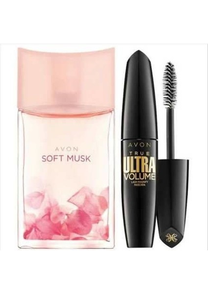 Soft Musk 50 ml Bayan Parfüm+Avon True Ultra Volume Maskara