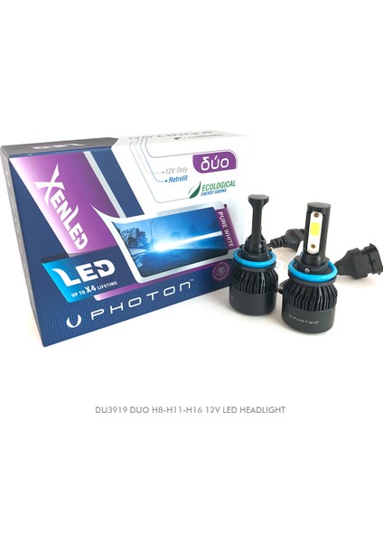 Duo Led Xenon Far Ampulu H1 / H3 / H4 / H7 / H10 / H11/ H27 / 9005 / 9006
