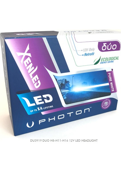 Duo Led Xenon Far Ampulu H1 / H3 / H4 / H7 / H10 / H11/ H27 / 9005 / 9006