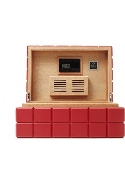 Heritage Humidor Puro Kutusu Hu500T2 Mat Kırmızı 125'S