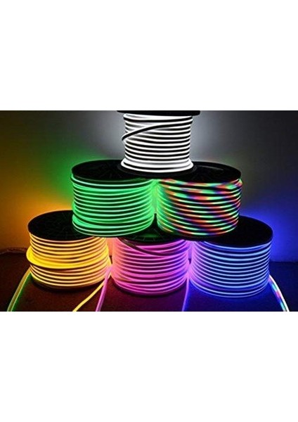 Neon Şerit LED Hortum Mavi Renk 5 m + Fiş modelleri