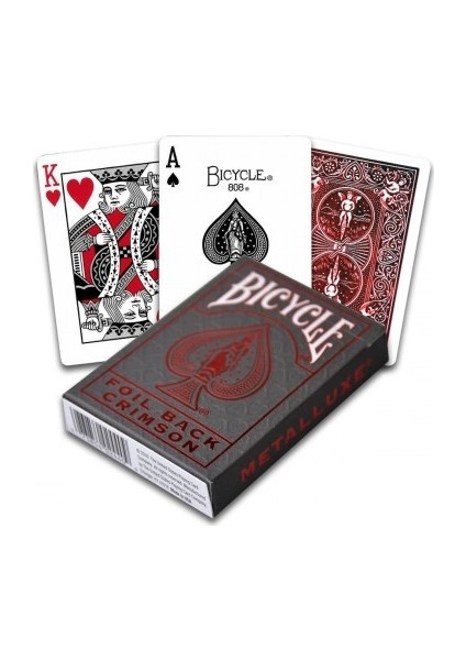 Bicycle Foil Back Crimson Oyun Kağıdı Bicycle Folyolu Lüx Oyun Kartı