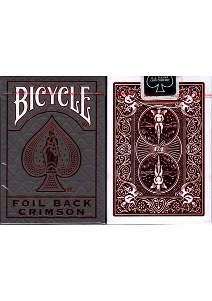 Bicycle Foil Back Crimson Oyun Kağıdı Bicycle Folyolu Lüx Oyun Kartı fırsatları