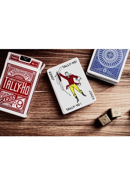 Tally-Ho Standart Oyun Kağıdı Destesi Tally Ho Standard Index Oyun Kartı 2'li Mavi ve Kırmızı modelleri