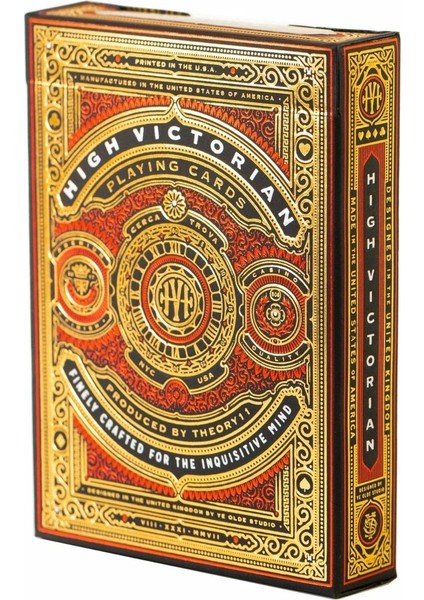 Theory 11 High Victorian Red Oyun Kartı Destesi Premium Oyun Kağıdı