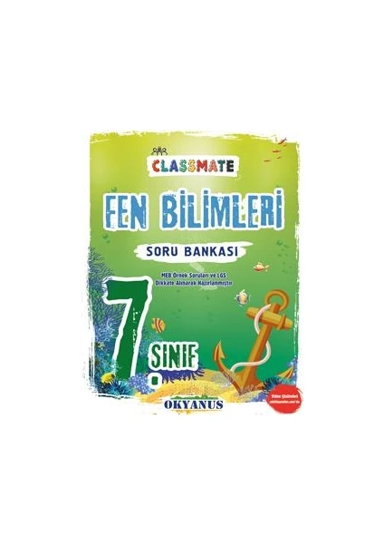 Okyanus Yayınları 7. Sınıf Classmate Fen Bilimleri Soru Bankası