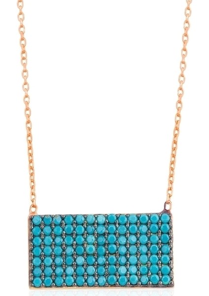 Firuze Taşlı Tarz Kolye