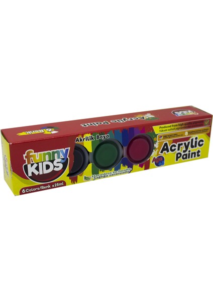 Akrilik Boya Seti 6 Renk x 25 ml