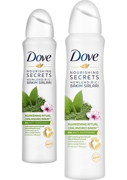 Kadın Deodorant Matcha Sprey 150 ml 2'li