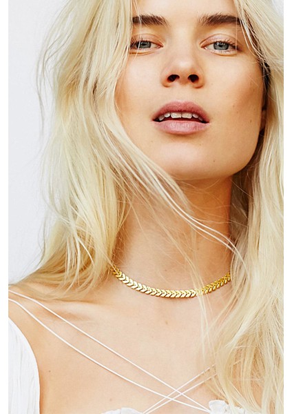 Gold Choo Choker Kolye