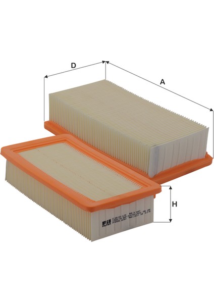 Hp2000 Hava Filtresi Tempra Tipo