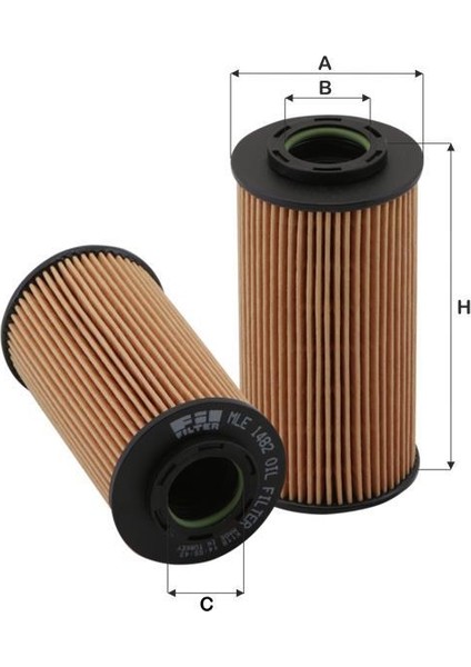 Mle1482 Yağ Filtresi Accent Elentra Getz İ10 İ30 Matrix Ceed Cerato Rio