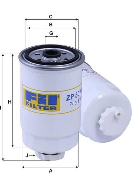 Zp3071F Yakıt Filtresi Brava Bravo Ducato Marea Palio Siena Jumper Boxer