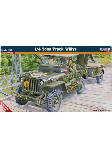 Mister Craft F-299 1/35 1/4 Ton Truck Willys Askeri Araç Maketi