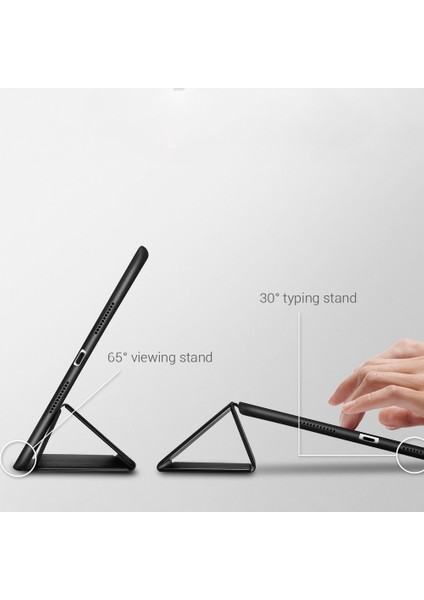 Lenovo Tab4 7 Essential TB-7304F Tablet Delüx Leather Serisi Standlı Kılıf - Siyah