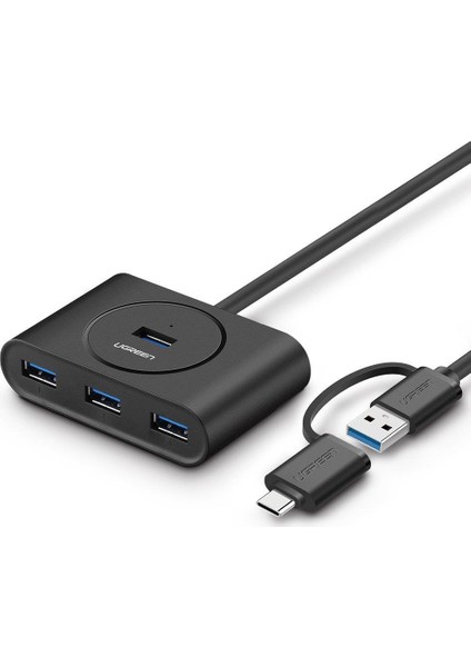 Type-C 4 Portlu USB 3.0 Hub Çoklayıcı