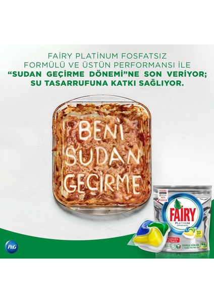 Platinum 115 Yıkama + Fairy Platinum 650 ml Sıvı + Sünger