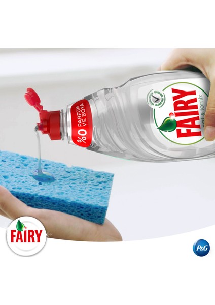 Saf ve Temiz 650 ml 4’lü Bulaşık Deterjanı + Fairy Sünger Hediyeli