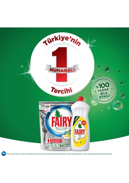 Saf ve Temiz 650 ml 4’lü Bulaşık Deterjanı + Fairy Sünger Hediyeli