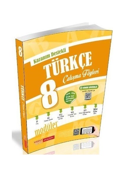 Kazanım Destekli Türkçe Çalışma Föyleri 8.Sınıf