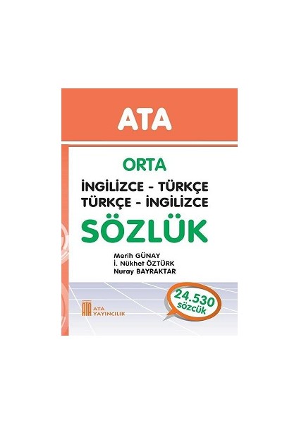 Orta İngilizce - Türkçe, Türkçe - İngilizce Sözlük (Sert Kapak)