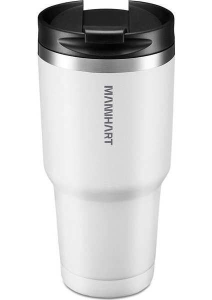 B201 Sızdırmaz Vakumlu Çift Katmanlı Travel Mug Paslanmaz Çelik Termos 887 ml Hot 6h / Cold 24h White - 000HP26028 fiyatları