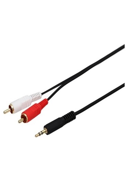 HP029GBBLK3TW Aux 3.5 mm To 2RCA Dönüştürücü Kablo Siyah 3 m