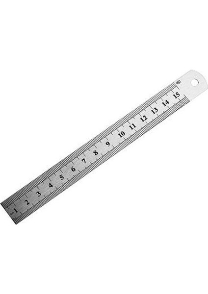 15 Cm Çelik Paslanmaz Cetvel