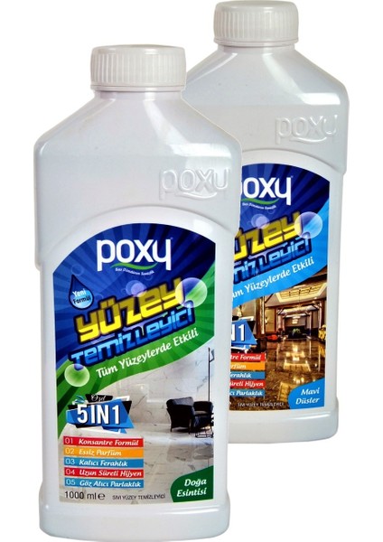 Yüzey Temizleyici 5 In 1-Mavi Düşler & Yüzey Temizleyici 5 In 1-Doğa Esintisi 1 lt Set - 2 lt