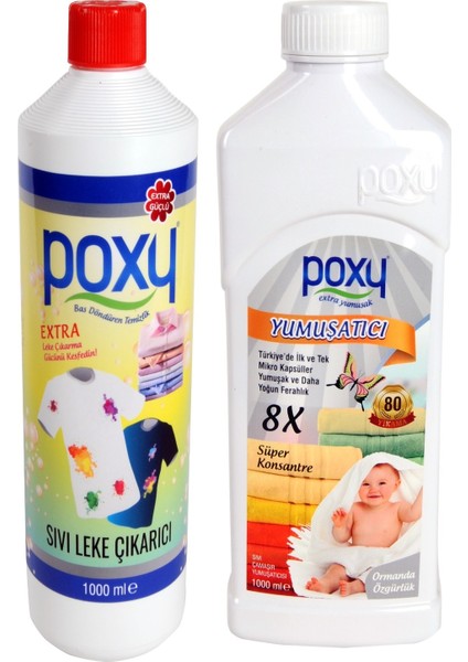 Süper Konsantre Yumuşatıcı Ormanda Özgürlük 1 lt&sıvı Leke Çıkarıcı 1 lt Set 2 lt