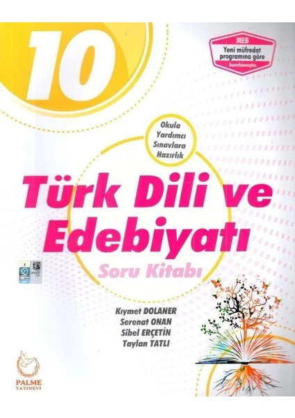 Palme Yayıncılık 10. Sınıf Türk Dili Ve Edebiyatı Soru Kitabı Yeni 2019